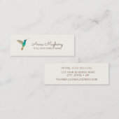 Hummingbird Mini Business Card Visitenkarte (Vorne/Hinten)