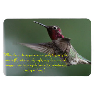 Hummingbird mit Apache-Sprichwort Magnet