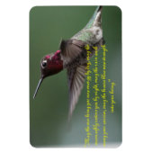 Hummingbird mit Apache-Sprichwort Magnet (Vertikal)