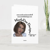 Hummingbird mit/Blume 2 Leergrüßkarte Karte (Rückseite)