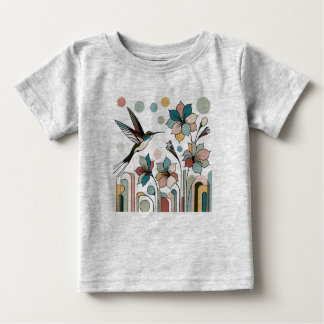 Hummingbird mit Blume Baby T-shirt