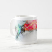 Hummingbird mit Blume Wasserfarbe - 01 Kaffeetasse (Vorderseite Links)