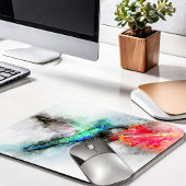 Hummingbird mit Blume Wasserfarbe - 01 Mousepad