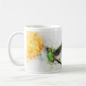 Hummingbird mit Blume Wasserfarbe - 02 Kaffeetasse (Links)