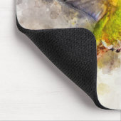 Hummingbird mit Blume Wasserfarbe - 04 Mousepad (Ecke)
