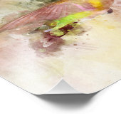 Hummingbird mit Blume Wasserfarbe - 05 Fotodruck (Ecke)