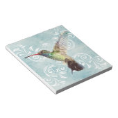 Hummingbird mit Geblüht Hintergrund Notizblock (angewinkelt)