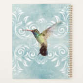 Hummingbird mit Geblüht Hintergrund Planer (Rückseite)