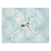 Hummingbird mit Geblüht Hintergrund Tischdecke (Vorderseite (Horizontal))