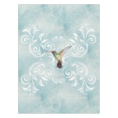 Hummingbird mit Geblüht Hintergrund Tischdecke (Vorderseite)