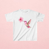 Hummingbird mit Hibiskus-Blume T-Shirt