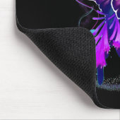 Hummingbird mit Lila Ribbon-Überdosierung Awarene Mousepad (Ecke)