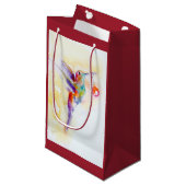 Hummingbird mit Ornament Kleine Geschenktüte (Vorderseite Schrägansicht)