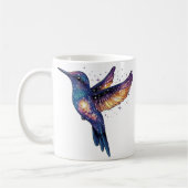 Hummingbird mit Sternenhimmel-Galaxy-Vogel Kaffeetasse (Links)