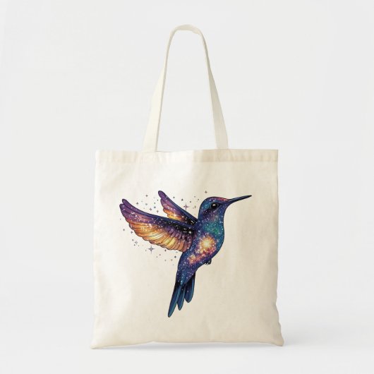 Hummingbird mit Sternenhimmel-Galaxy-Vogel Tragetasche (Vorne)