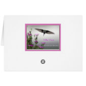 Hummingbird mit Summer Hyacinth (Rückseite Horizontal)