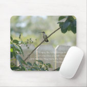 Hummingbird mit Zitat "Kleine Dinge" Mousepad (Mit Mouse)