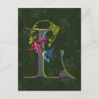 Hummingbird Monogram L