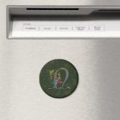 Hummingbird Monogram N Magnet (In Situ (Geschirrspüler))