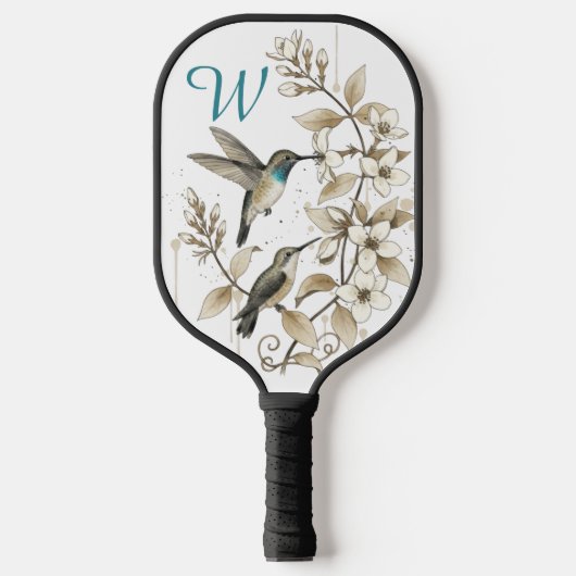 Hummingbird Monogram Pickleball Paddle (Vorderseite)