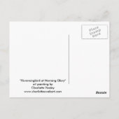 Hummingbird "Morning Gloriage" - Vogelgeschichte Postkarte (Rückseite)