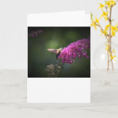 Hummingbird Moth, Karte (Gelbe Blume)