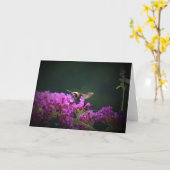 Hummingbird Moth, Karte (Gelbe Blume)