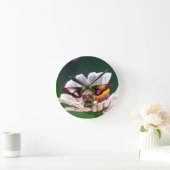 Hummingbird Moth Runde Wanduhr (Zuhause)