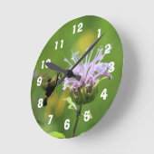 Hummingbird Moth Runde Wanduhr (Winkel)