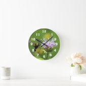 Hummingbird Moth Runde Wanduhr (Zuhause)
