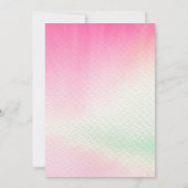 Hummingbird Motif Wedding Einladung (Rückseite)