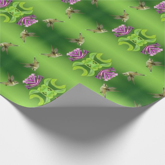 Hummingbird-Musterpapier Geschenkpapier (Ecke)