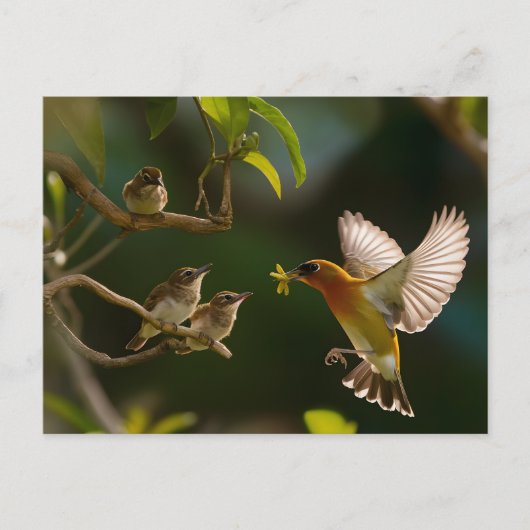 Hummingbird Mutterfood Postkarte (Vorderseite)