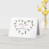 Hummingbird-Muttertags-Karte Karte (Gelbe Blume)