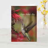 Hummingbird Muttertagskarte Karte (Gelbe Blume)