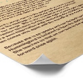 HUMMINGBIRD MYTHOLOGY POSTER (Ecke)