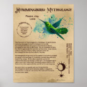 HUMMINGBIRD MYTHOLOGY POSTER (Vorne)