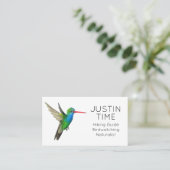 Hummingbird Naturalist Guide Vogelbeobachtung Wand Visitenkarte (Stehend Vorderseite)