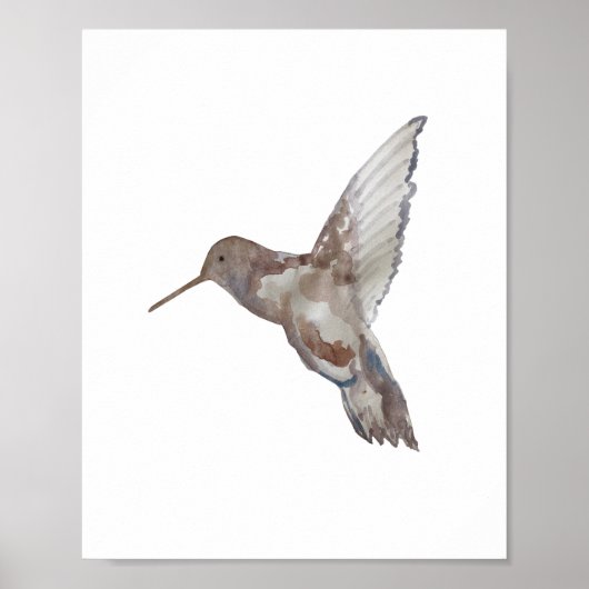 Hummingbird Nature Painting Poster (Vorne)