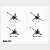 Hummingbird Nazca, Peru Rechteckiger Aufkleber (Blatt)