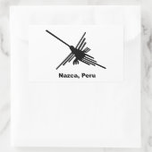 Hummingbird Nazca, Peru Rechteckiger Aufkleber (Tasche)