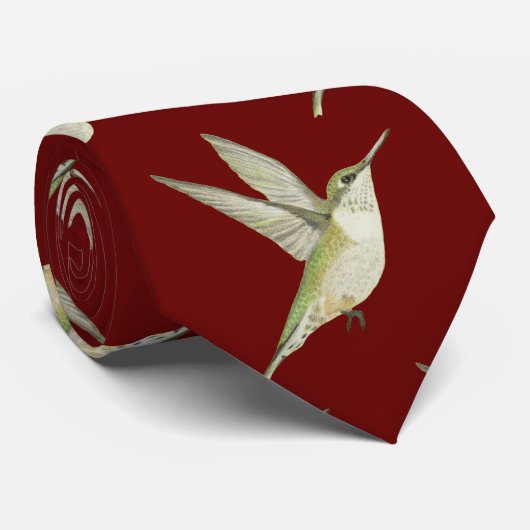Hummingbird Neck Tie Krawatte (Gerollt)