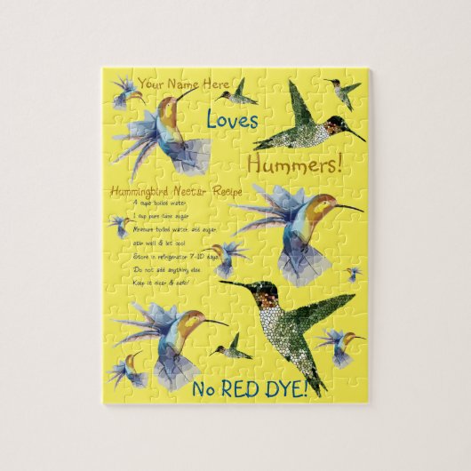 Hummingbird Nectar Rezept Puzzle (Vertikal)