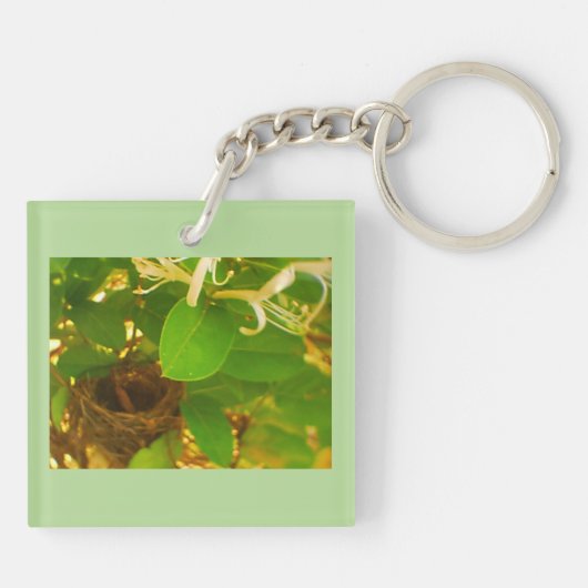 Hummingbird Nest Honeysuckle Schlüsselanhänger (Rückseite)