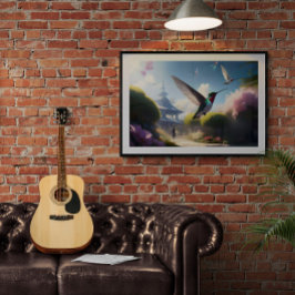 Hummingbird nimmt Flugplakat Poster