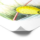 Hummingbird No.5 Antique Natural History Print. Poster (Ecke)