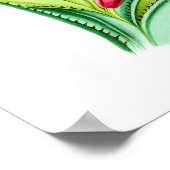 Hummingbird No.7 Antique Vogel Poster Print. (Ecke)