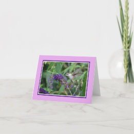 Hummingbird Note Card Karte