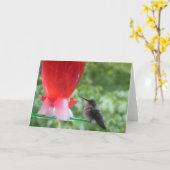 Hummingbird Note Card Karte (Gelbe Blume)