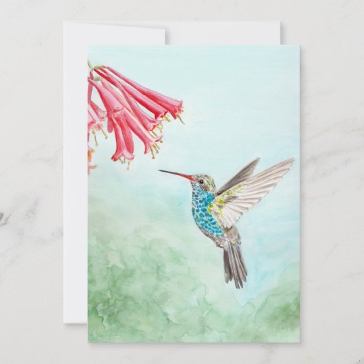 Hummingbird Note Card Mitteilungskarte (Vorderseite)